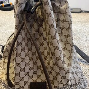 Gucci canvas back pack